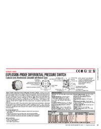 Thumbnail of document Brochure - 1950G - Explosion-Proof Differential Pressure Switch